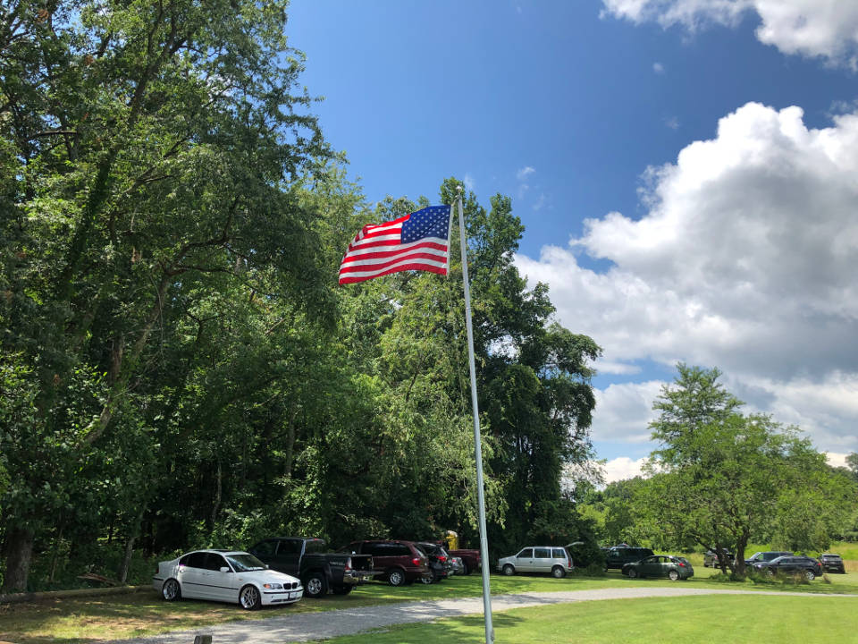 Flag at the field