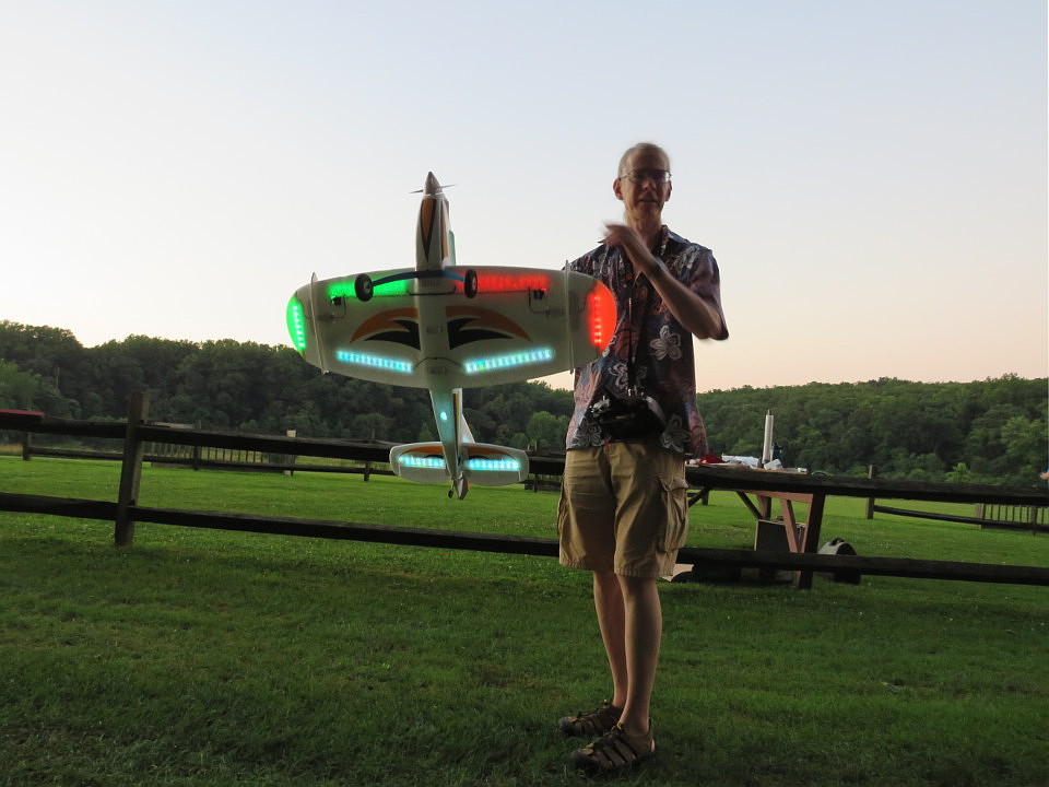 Bob shows off his plane