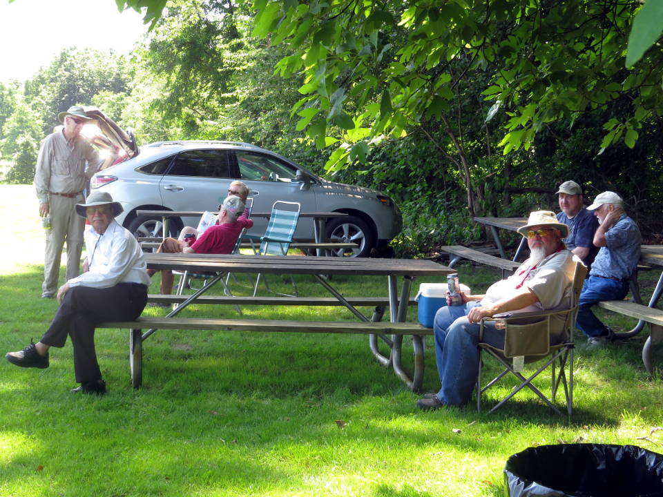 Club members sitting at the tables